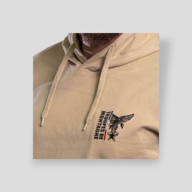 Sudadera bordada Tropas de Montaña Design - Light Sand - Summit Outdoor Lifestyle