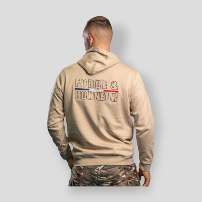 Bluza haftowana Force & Honneur - Light Sand - Summit Outdoor Lifestyle