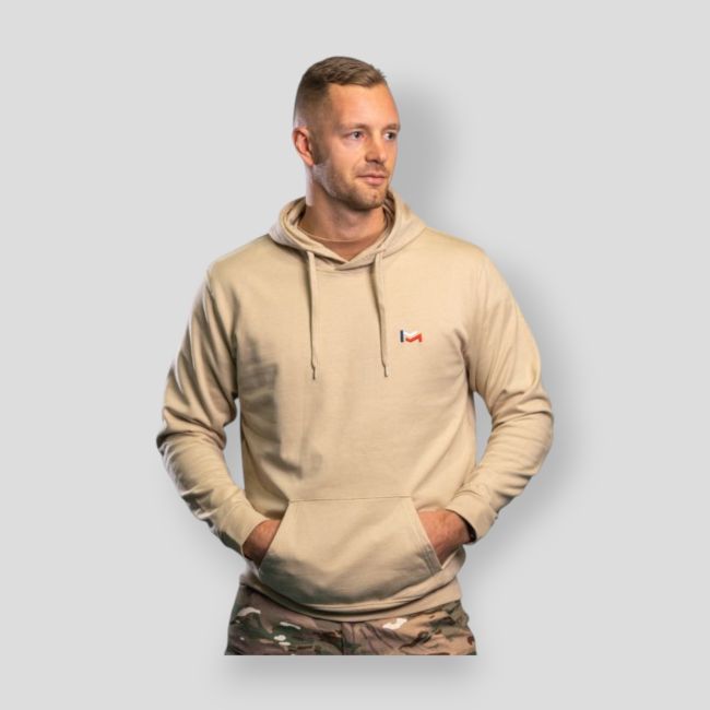 Besticktes Sweatshirt Force & Honneur - Light Sand - Summit Outdoor Lifestyle