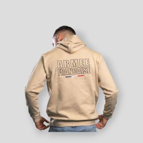 Sweat-shirt brodé Armée Française - Light Sand - Summit Outdoor Lifestyle