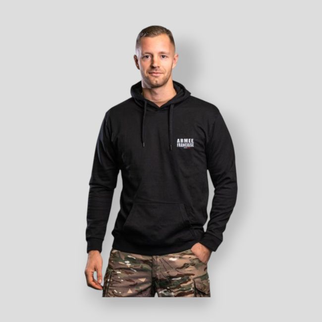 Felpa ricamata Armée Française - Nero - Summit Outdoor Lifestyle