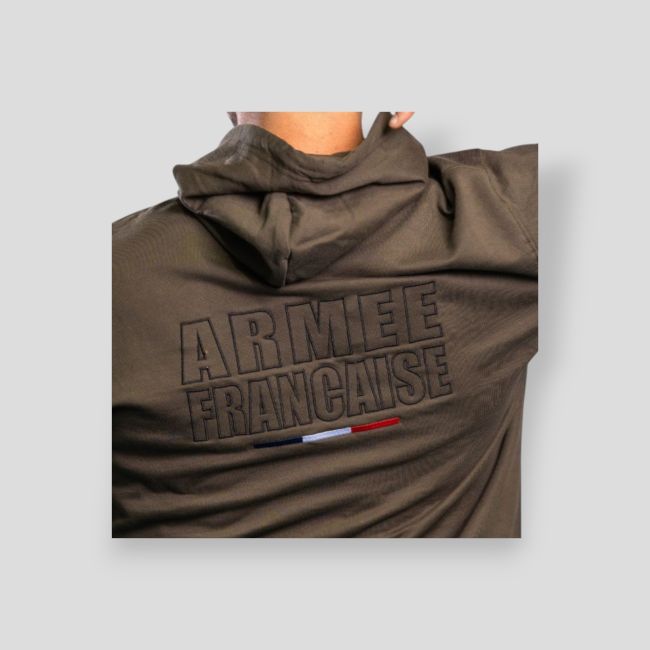Besticktes Sweatshirt Französische Armee - Dunkelkhaki - Summit Outdoor Lifestyle