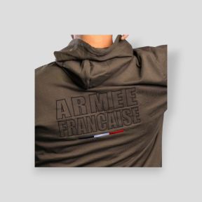 Besticktes Sweatshirt Französische Armee - Dunkelkhaki - Summit Outdoor Lifestyle