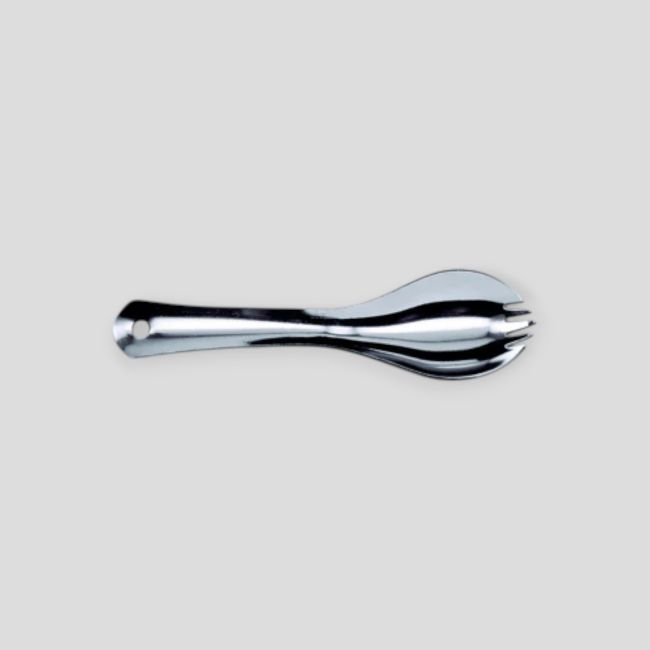 Cucchiaio-Forchetta in acciaio inox lucidato - TB Outdoor