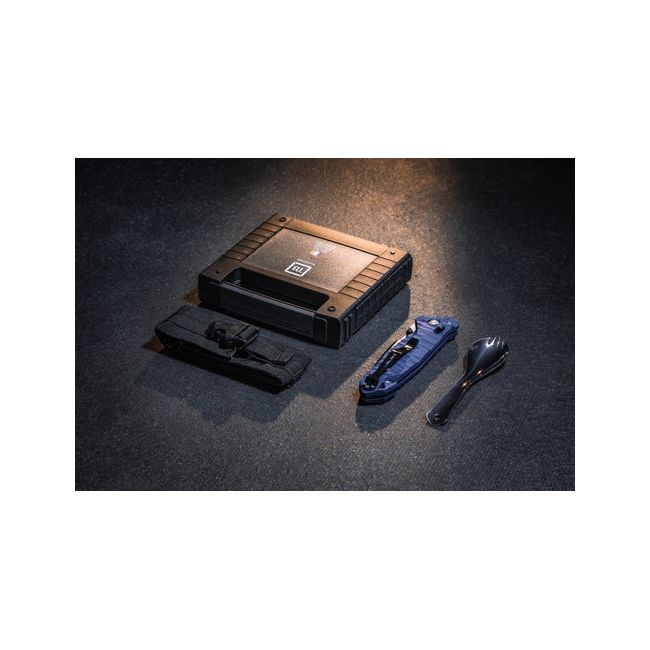C.A.C.® s200 mes blauwe editie (blauw lemmet) technische doos + etui + vork puntige tip - TB Outdoor