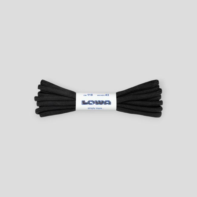 Par de atacadores Multifunção 110cm - Preto - Lowa