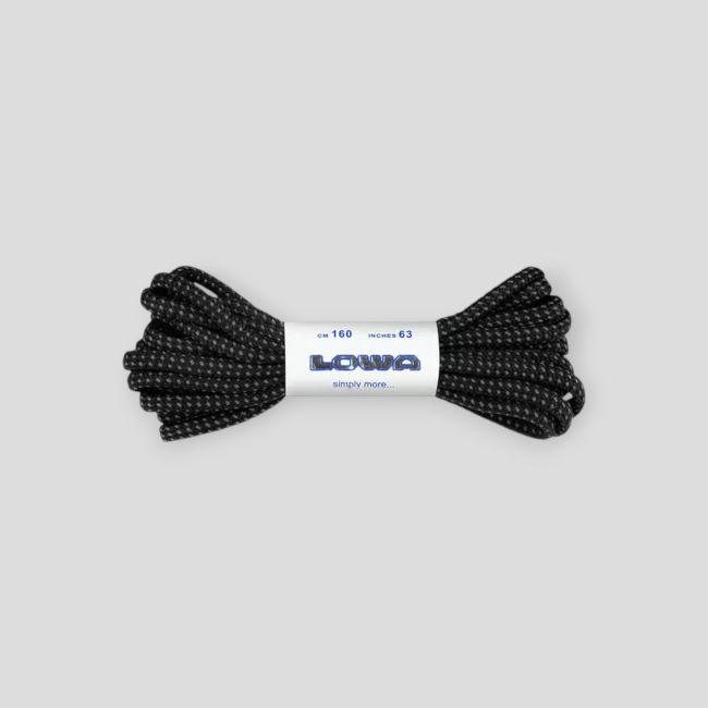 Paire de lacets Multifonction 160cm - Noir - Lowa