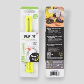 Gear Tie® Reusable Rubber Twist Tie™ 12 in. - 2 Pack - Coyote