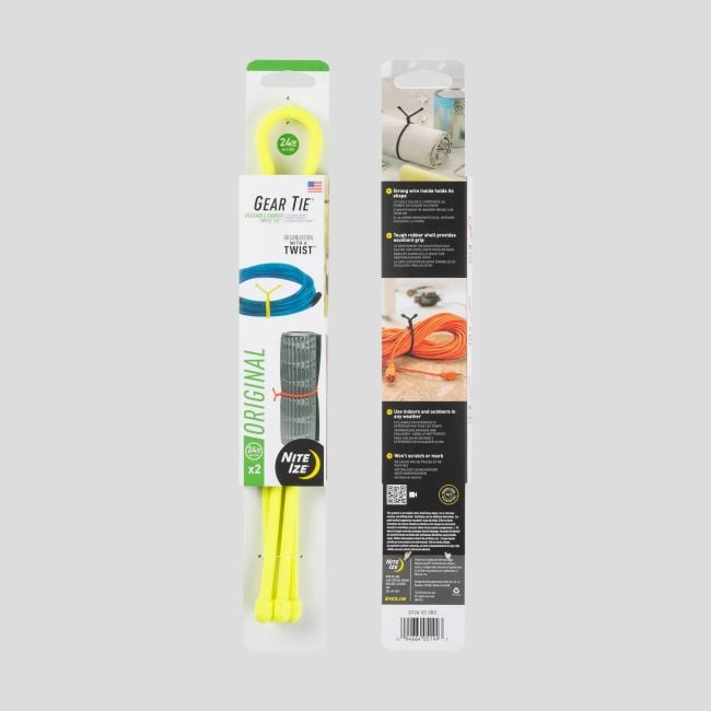 Gear Tie® Wiederverwendbare Gummi-Twist-Tie™ 24 in. - 2er Pack - Coyote