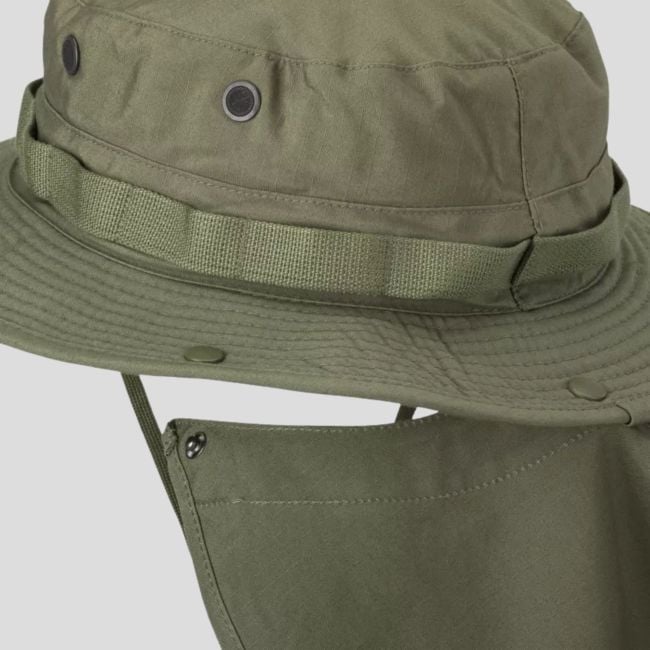 boonie hat - polycotton ripstop - olive green - helikon