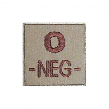 Insigne O- de groupe sanguin Coyote - TOE Pro Insigne O- de groupe sanguin Coyote - TOE Pro