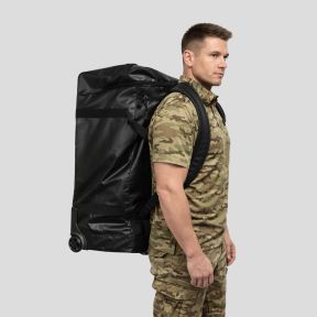 Wodoodporna torba podróżna na kółkach 120L - Czarna - OPEX