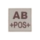 Insigne AB+ de groupe sanguin Coyote - TOE Pro