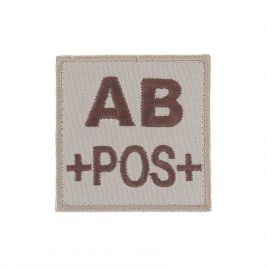 Insigne AB+ de groupe sanguin Coyote - TOE Pro
