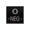Insigne O- de groupe sanguin Noir - A10 Equipment by T.O.E. Concept