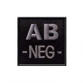 Insigne AB- groupe sanguin Noir - TOE Pro