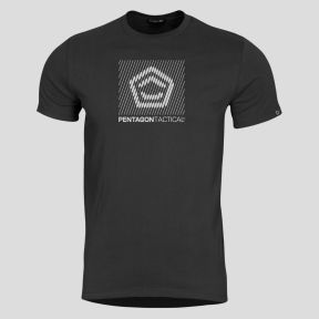 T-shirt Ageron Parallel - Zwart - Pentagon