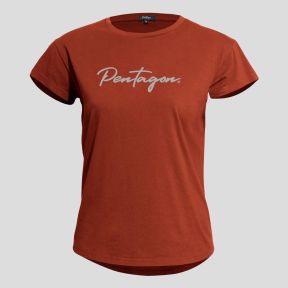T-shirt dames Whisper Ladies Calligraphy - Bordeaux - Pentagon