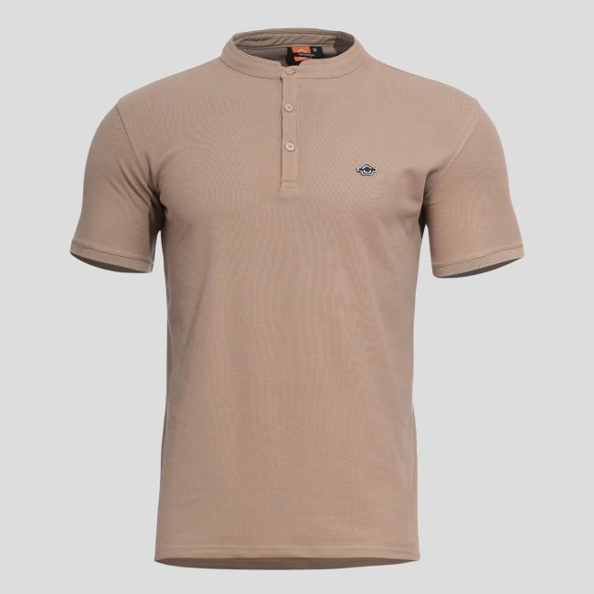 Levantes Henley Shirt Tan Brown