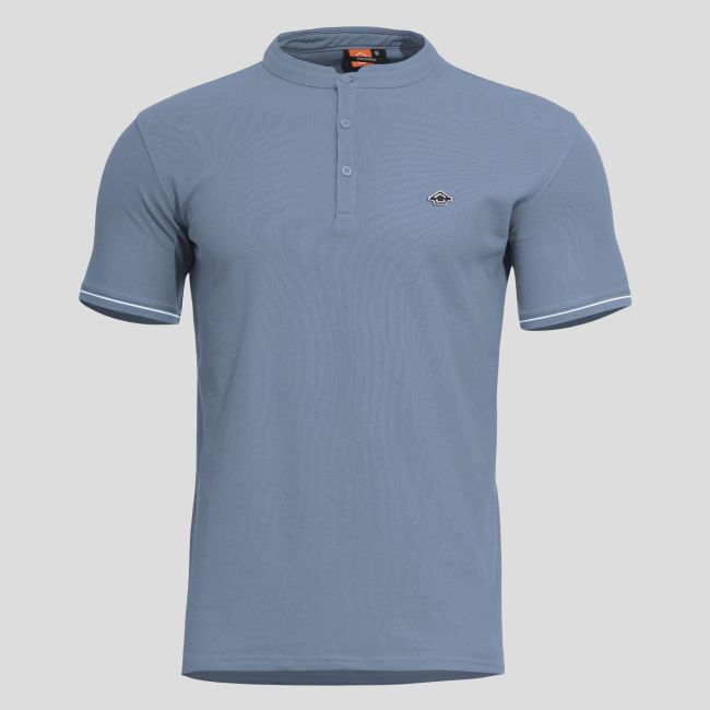 Levantes Henley Shirt Stripes Dawn Blue