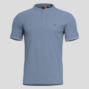 T-shirt Levantes z lamówką - Niebieski Aube - Pentagon