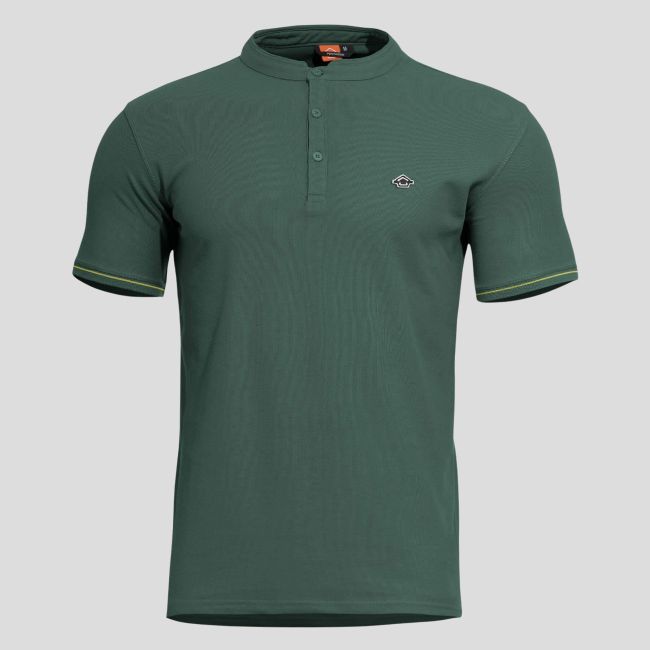 Levantes T-Shirt mit Einfassung - Grün Springbok - Pentagon