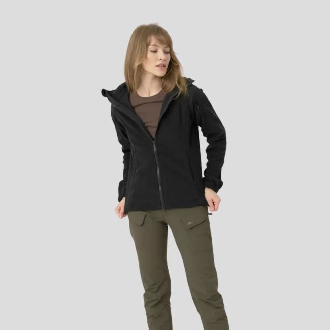 Damen Cumulus® Jacke - Heavy Fleece - Schwarz - Helikon