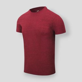 t-shirt slim - melange red - helikon