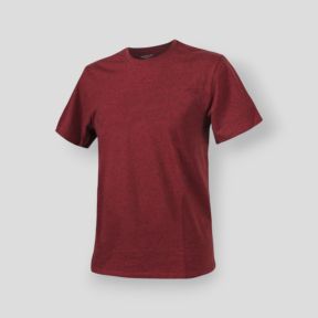 t-shirt - melange red - helikon