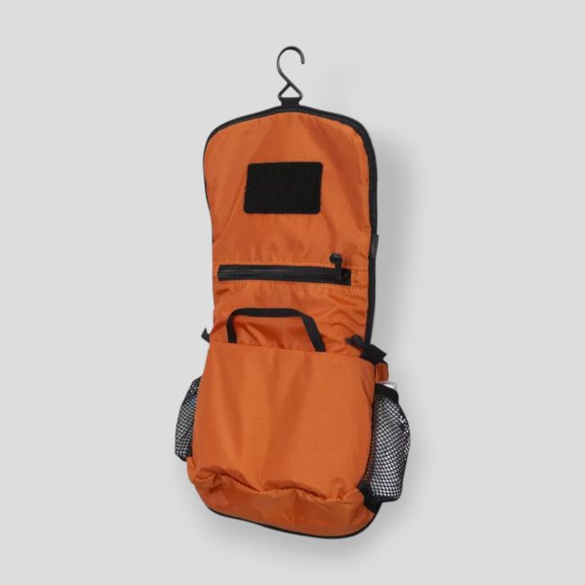 travel toiletry bag - orange / black a - helikon
