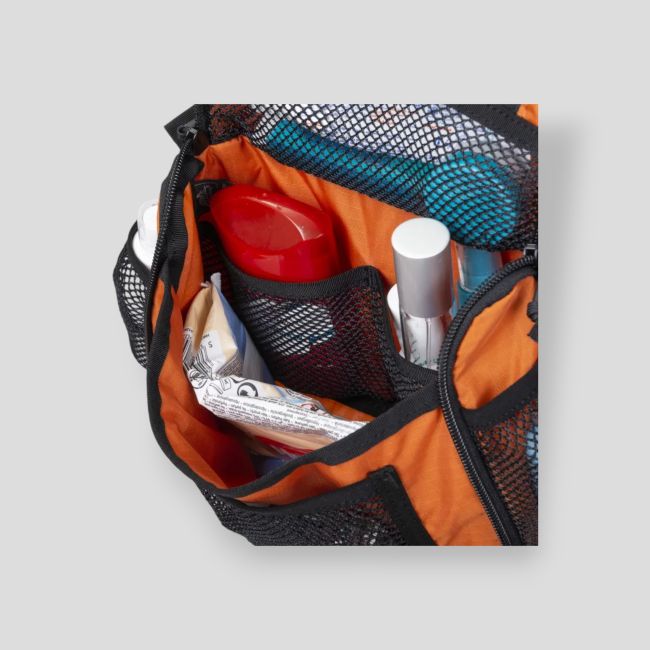 travel toiletry bag - orange / black a - helikon