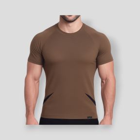 Camiseta de manga corta termorreguladora sin costuras Legend - Coyote - OPEX
