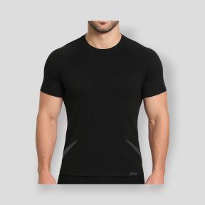 T-shirt à manches courtes thermorégulant sans coutures Legend - Noir - OPEX