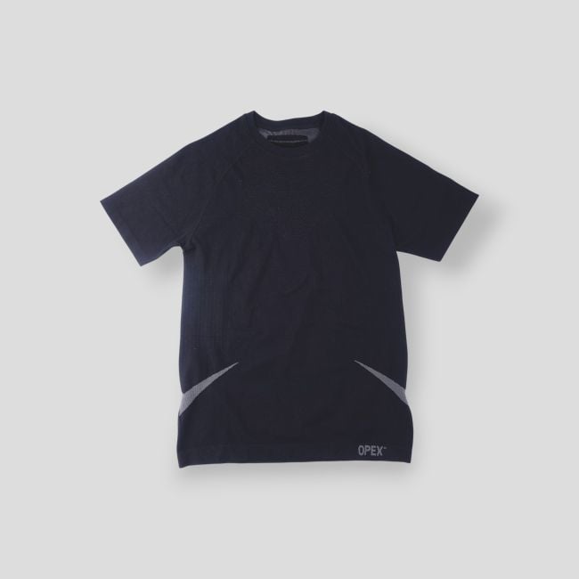 T-shirt a maniche corte termoregolante senza cuciture Legend - Nero - OPEX