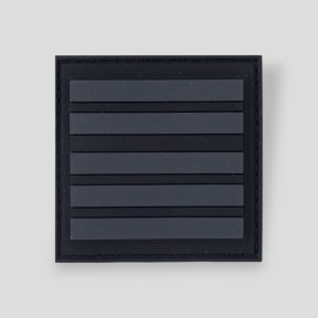 PVC-borstgalon met klittenband GD-GM lage zichtbaarheid zwarte achtergrond - Colonel - Lieutenant-Colonel