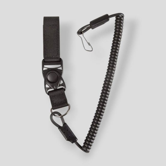 Veiligheidspolsriem 2V23 voor pistool - Zwart - Vega Holster