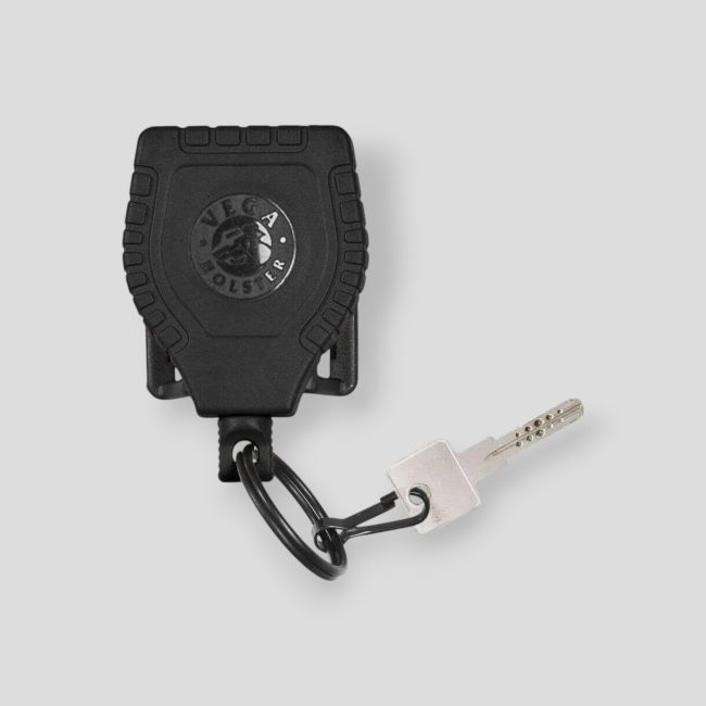 Sleutelhanger met riemlus en vergrendelingssysteem 8V31 - Zwart - Vega Holster