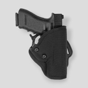Riemholster van nylon ST2 met beveiligingssysteem voor Glock 19/23 en Walther P99 - Zwart - Vega Holster