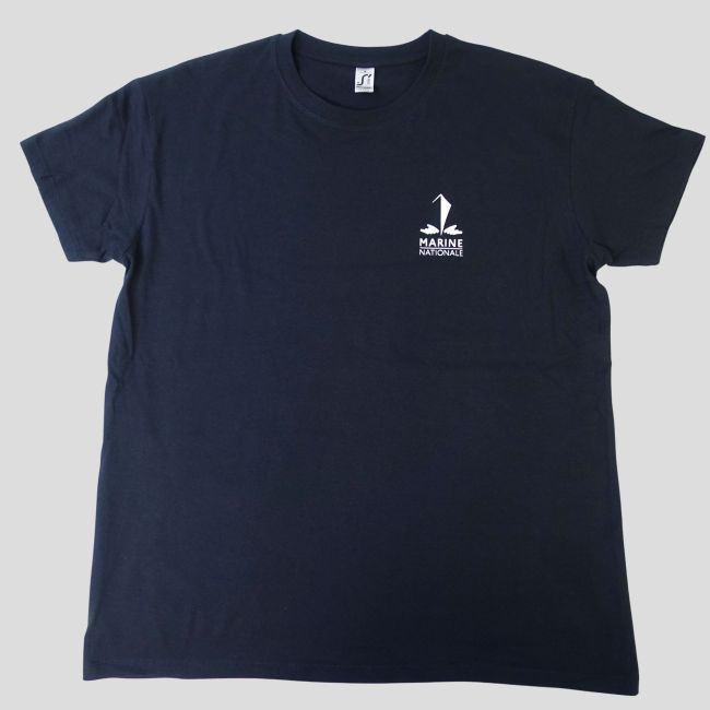 T-shirt serigrafica Marine Nationale (fronte/retro) - Blu Navy - OPEX