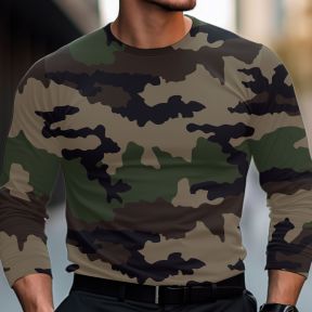 Koszulka bawełniana z długim rękawem - Camo CE - OPEX