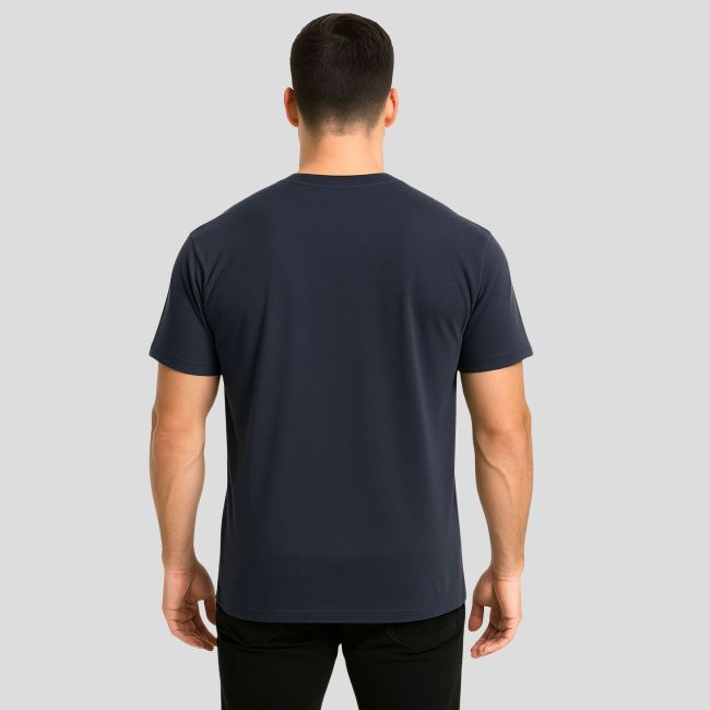 T-Shirt Cooldry mit Siebdruck Troupes de Marine - Marineblau - OPEX