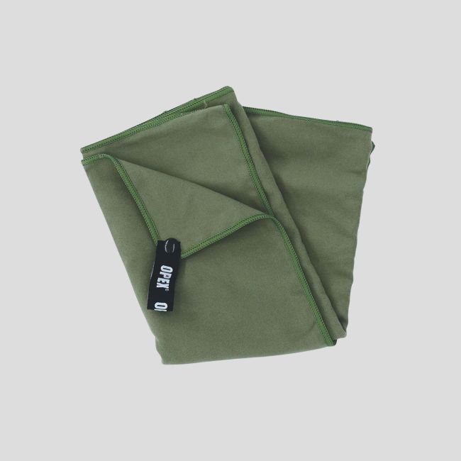 Serviette microfibre Savane 80x40cm - Vert Olive - OPEX