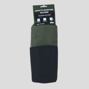 Toalla microfibra Savane 130x75cm - Verde Oliva - OPEX