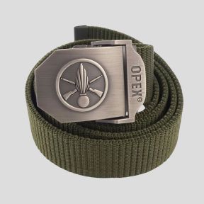 Cinturone cinghia in nylon con fibbia in metallo incisa Fanteria - Verde Oliva - OPEX