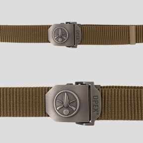 Ceinturon sangle en nylon avec boucle métal gravée Infanterie - Coyote - OPEX