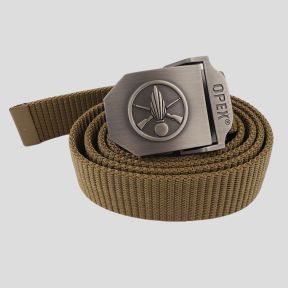 Cinturone cinghia in nylon con fibbia metallo incisa Infanterie - Coyote - OPEX