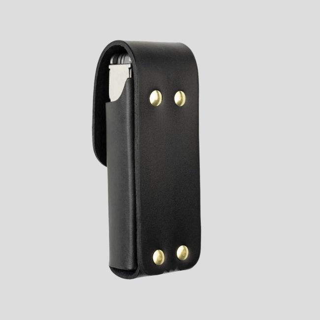 Estuche cuero negro Charge+/ Curl / Skeletool - Leatherman