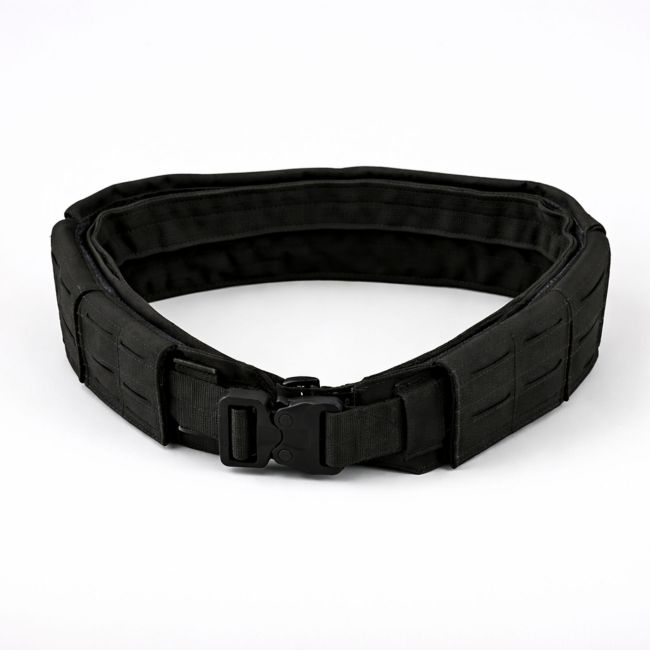 Dubbele Sniper riem met cobra polymeer gesp - Zwart - Trix Tactical