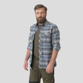 Defender MK2 Pilgrim Hemd - Blau-Karo - Helikon