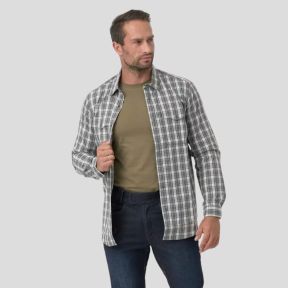 covert concealed carry shirt - foggy grey plaid - helikon